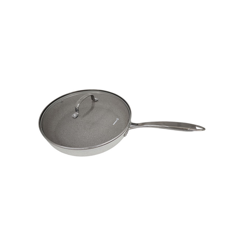 24cm Granita Frypan With Glass Lid