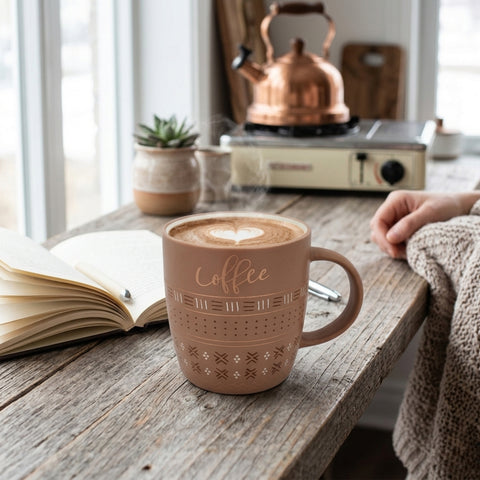 13oz Brown Coffee Mugs