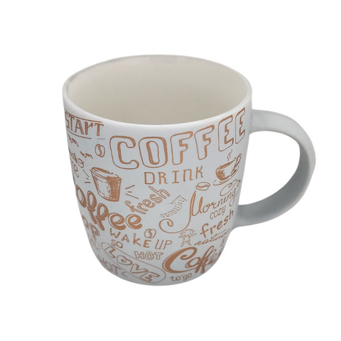 Tazzy 13oz 12 Piece Mix Colour Coffee Mugs