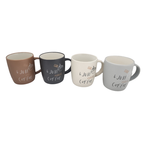 13oz 12 Piece Mix Colour Coffee Mugs