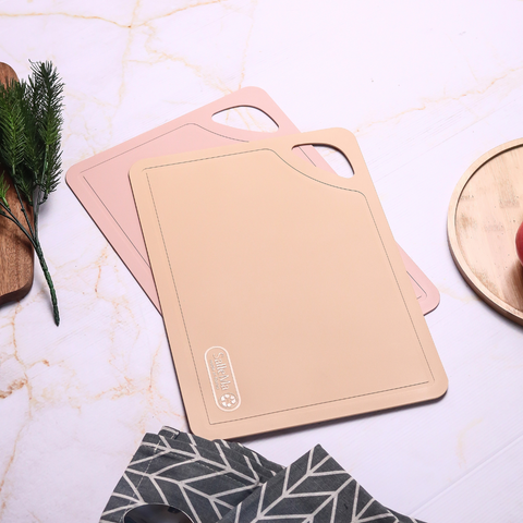 Peach Pink Handy Large Cutting Board