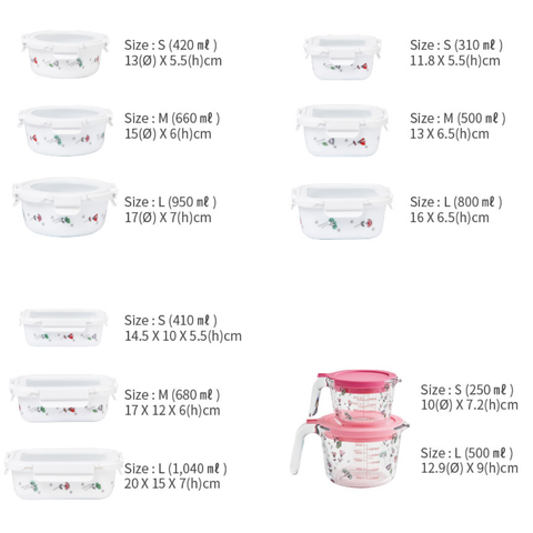 11 Piece Fleur Des Champs Airtight Containers