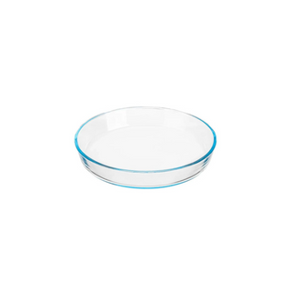 26cm Round Plain Glass Casserole