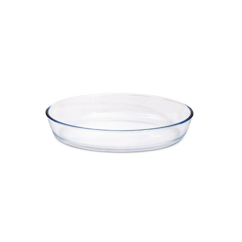 26cm Round Plain Glass Casserole