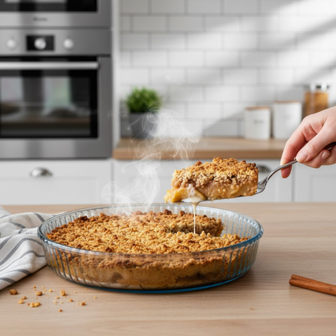 26cm Round Optical Glass Casserole