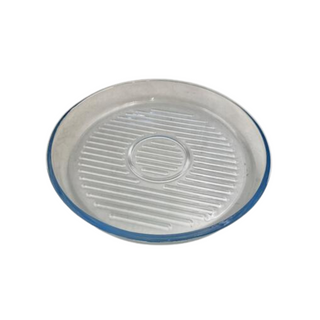 26cm Round Grid Glass Casserole