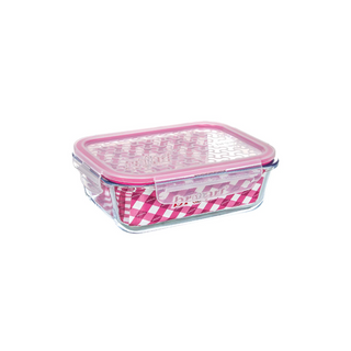 640ml Plain Rectangular Glass Storage Container