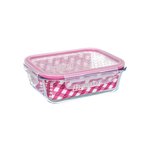 1040ml Plain Rectangular Glass Storage Container