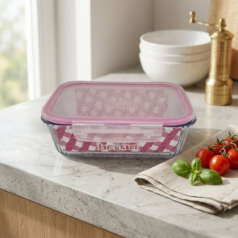 640ml Optical Rectangular Glass Storage Container
