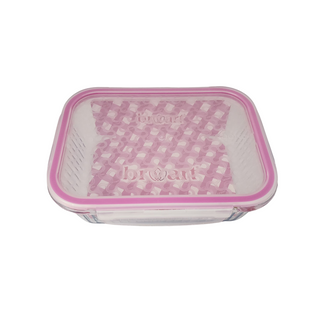 1040ml Optical Rectangular Glass Storage Container