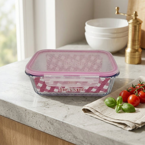 1520ml Optical Rectangular Glass Storage Container
