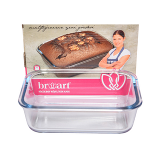 1040ml Plain Rectangular Glass Cake Mould