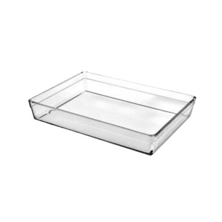 32cm Rectangular Plain Glass Casserole