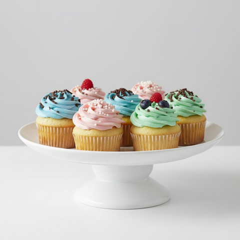 12 Inch White Cake Stand