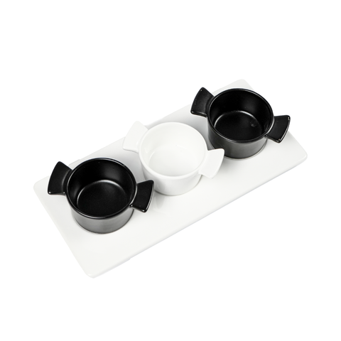 4 Piece Serving Set With Tray