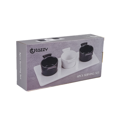 4 Piece Serving Set With Tray