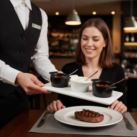 4 Piece Serving Set With Tray
