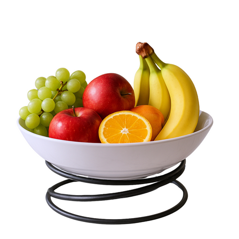 12.5" Bowl With Black Stand