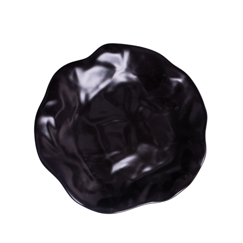 11 Inch Black Round Serving Platter