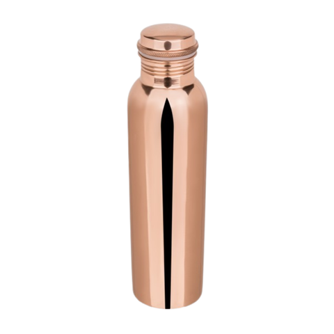 1 Ltr Plain Copper Water Bottle