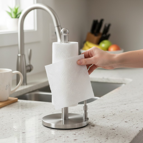 Heavy Duty Stainless Steel Kitchen Paper Towel Holder