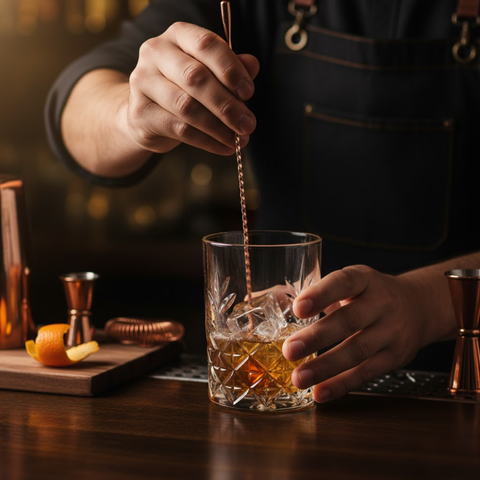 35cm Acp Bar Spoon Full Twisted With Tear Drop