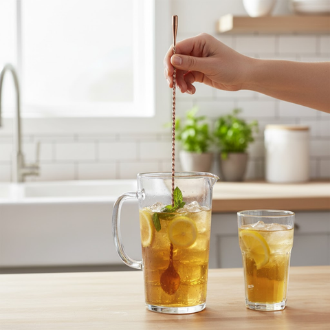 35cm Acp Bar Spoon Full Twisted With Tear Drop