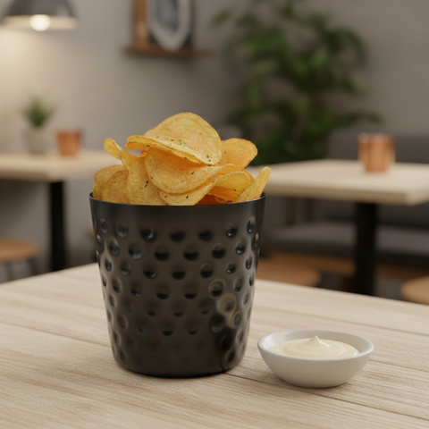 8.5cm Black Chip Cup