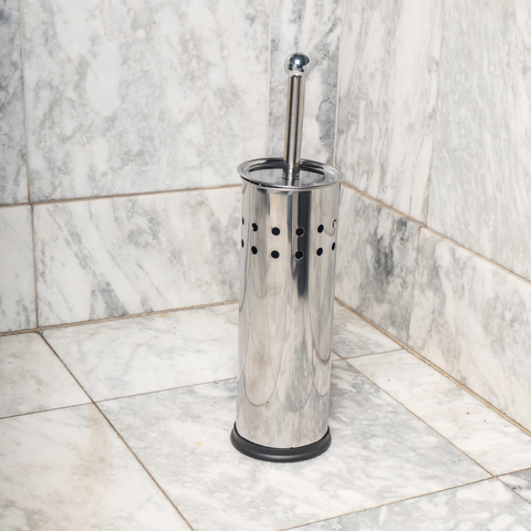 Stainless Steel Round Toilet Brush With Holder