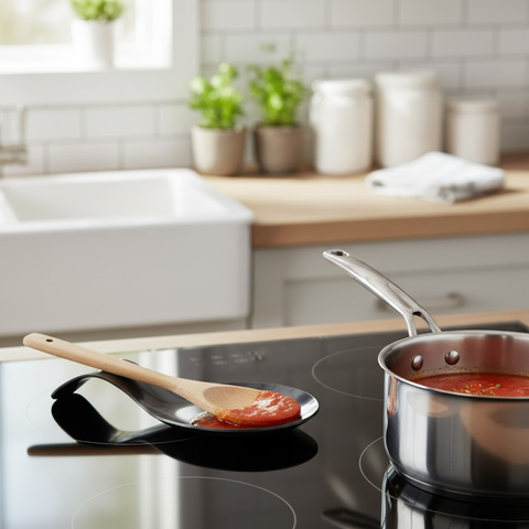 20cm Black Pvd Spoon Rest