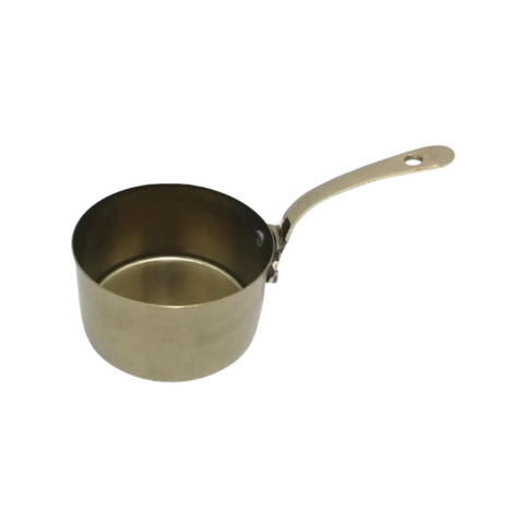 9.5cm Vintage Gold Pvd Mini Sauce Pan