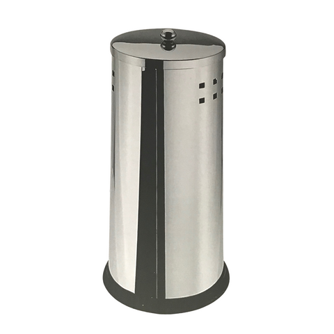Stainless steel toilet roll holder