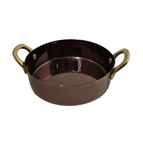 12.25cm Glossy Caramel Pvd Mini Dish