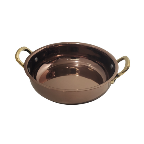 15.5cm Glossy Caramel Pvd Round Dish
