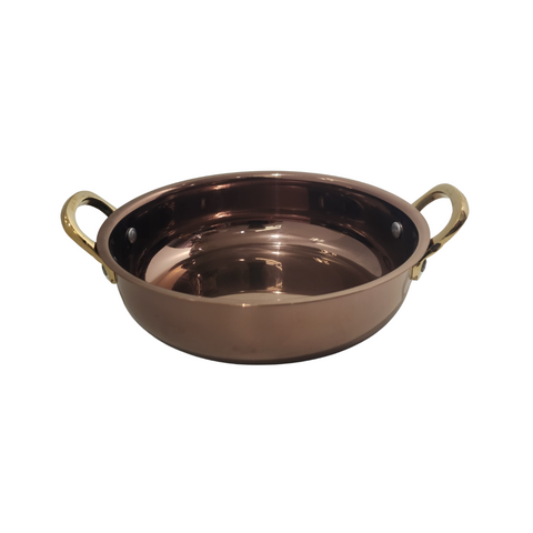 15.5cm Glossy Caramel Pvd Round Dish