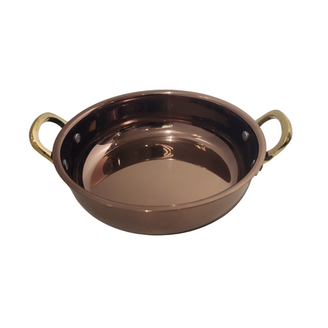 15.5cm Glossy Caramel Pvd Round Dish