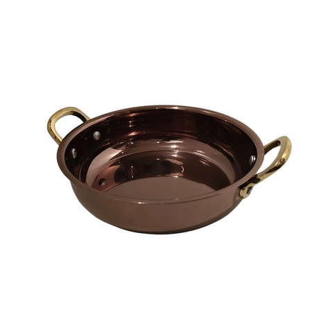 15.5cm Glossy Caramel Pvd Round Dish