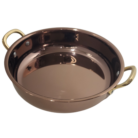 18.5cm Glossy Caramel Pvd Round Dish