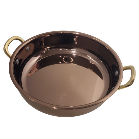 18.5cm Glossy Caramel Pvd Round Dish