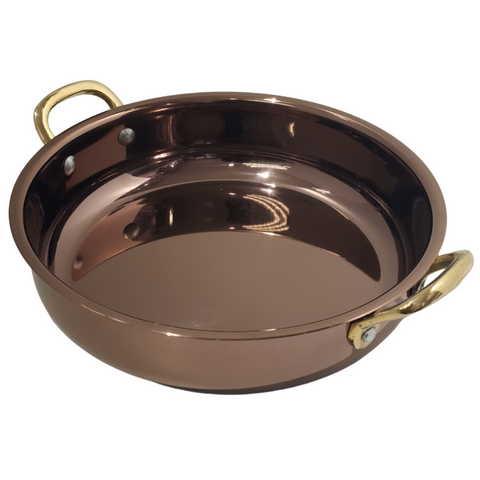 18.5cm Glossy Caramel Pvd Round Dish