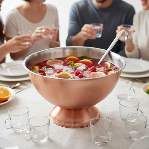 33cm Copper Plated Champagne Bowl