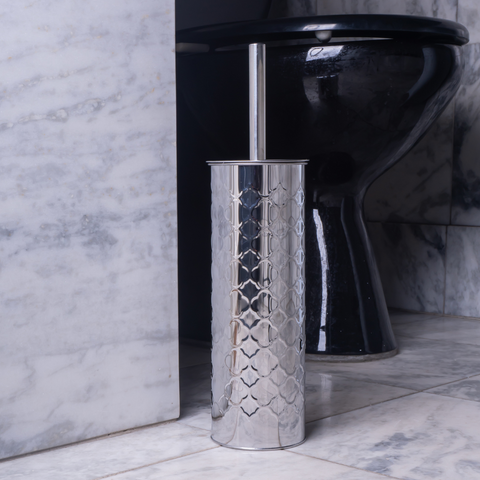 Round Stainless Steel Toilet Brush
