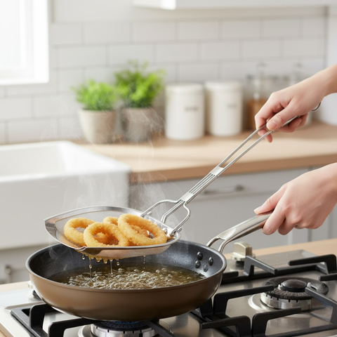 15cm Stainless Steel Oil Strainer