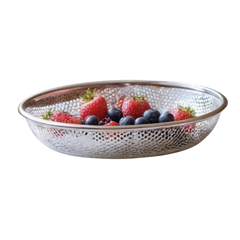 28.5cm Stainless Steel Oval Mesh Serving Basket