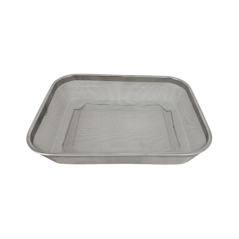 28cm Stainless Steel Rectangular Mesh Serving Basket