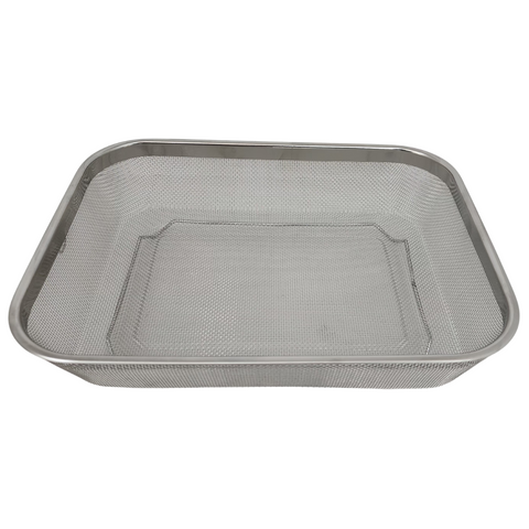 30.5cm Stainless Steel Rectangular Mesh Serving Basket