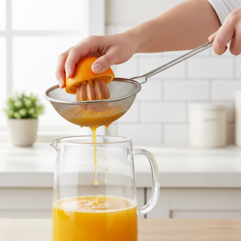 16cm Stainless Steel Oil/Juice Strainer