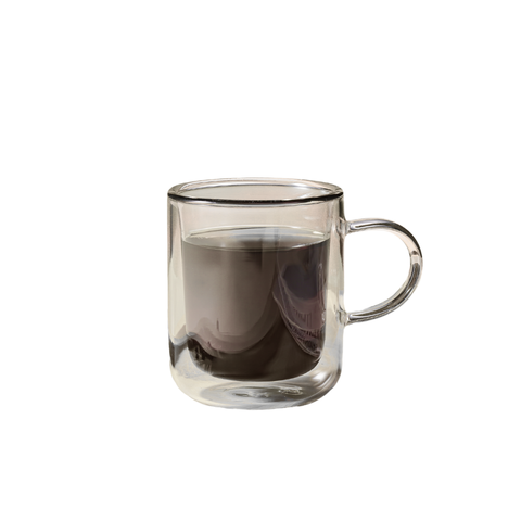 2 Piece Borosilicate Double Wall Glass Cup Set