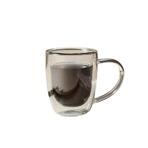 2 Piece Borosilicate Double Wall Glass Cup Set