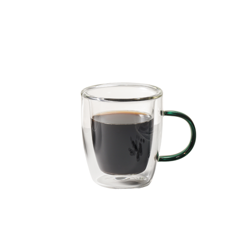 2 Piece Borosilicate Double Wall Glass Cup Set